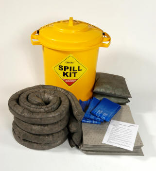 General Purpose Spill Kit in Plastic Bin 