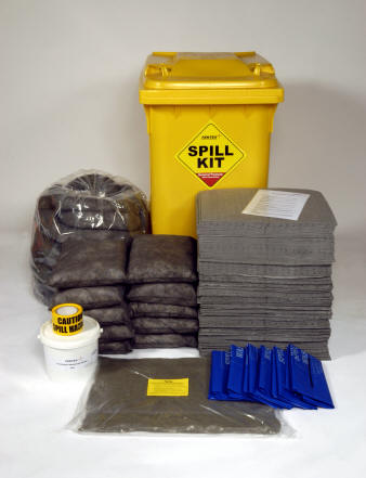 General Purpose Spill Kit in Wheeled Bin
