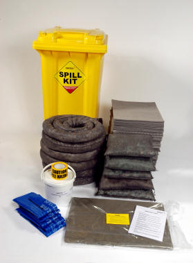 General Purpose Spill Kit in Wheeled Bin